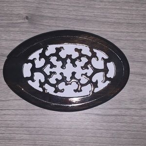 Wooden Desk to Pocket/ Purse Convertible Mirror: Deep Brown